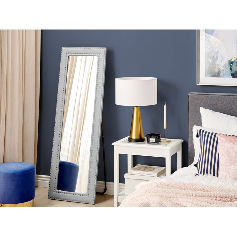 Fairmont Park Marcell Rectangle Leather Floor Mirror Wayfair.co.uk